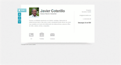 Desktop Screenshot of javiercoterillo.com